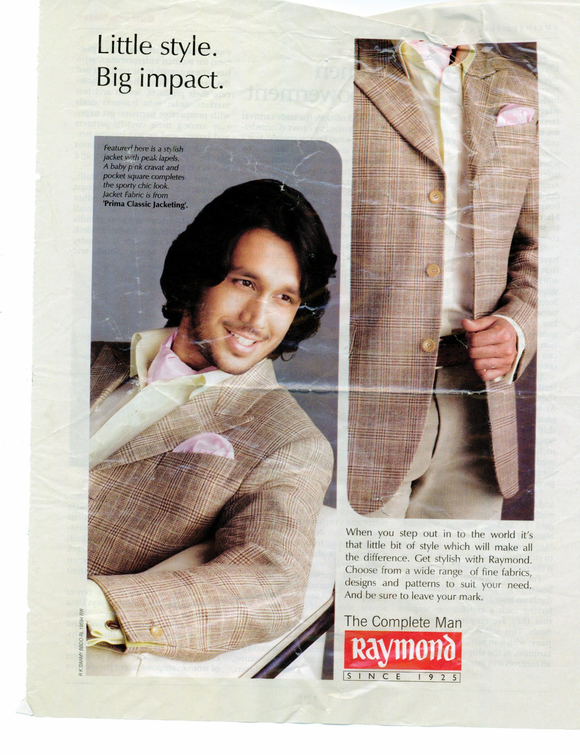 ittle Style Big Impact, Raymond's ad by BBDO/Swamy