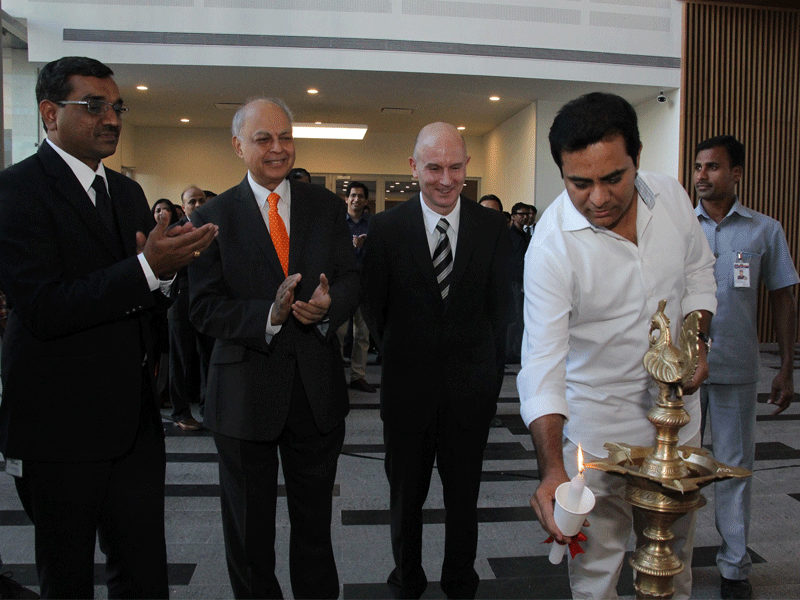 Minister for IT Inaugurates Novartis Knowledge City