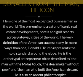 The Trump Brand on Realtor Lodha's Website