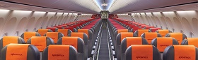 Interior of a SpiceJet carrier