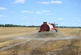 Spraying Fertilizer