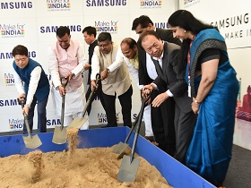 Ground breaking of new Samsung Facility