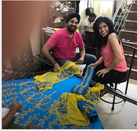 Ruby Bhandari in her factory at Delhi