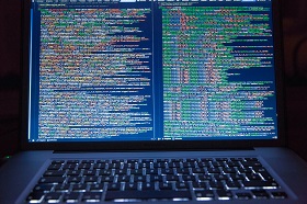 software code on a computer screen