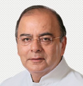 Picture of India's finance minister Arun Jaitley
