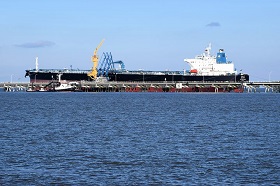 An oil tanker