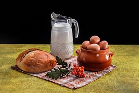 Pixabay eggs, milk, bread