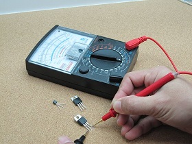 electronics transistor multimeter