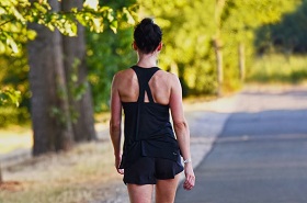 A woman in sportswear