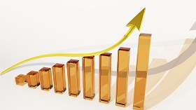 a chart showing growth