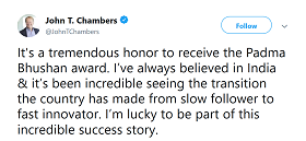 John Chambers on Twitter
