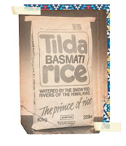 A packet of Tilda basmati rice