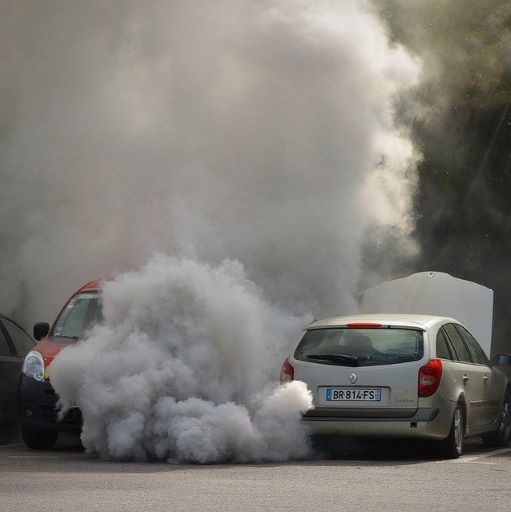 Car exhaust, pollution