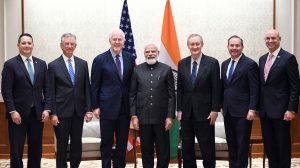 Members of the U.S. Congressional Delegation with Modi