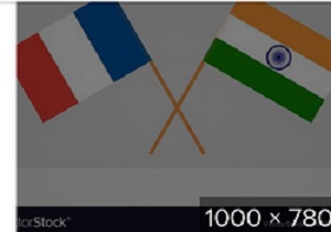 France and India Flags