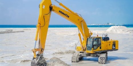 mining beach sand from Pexels