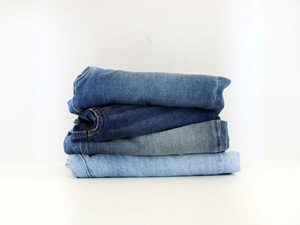 Denim garments, courtesy Unsplash