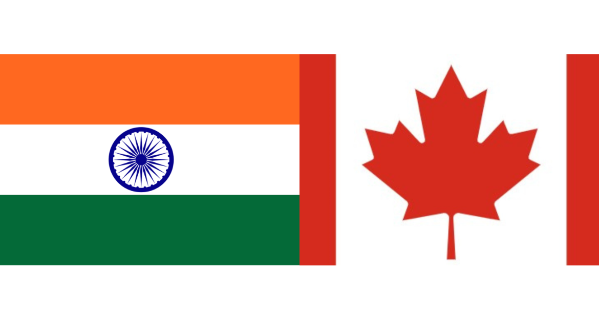 India-canada flags