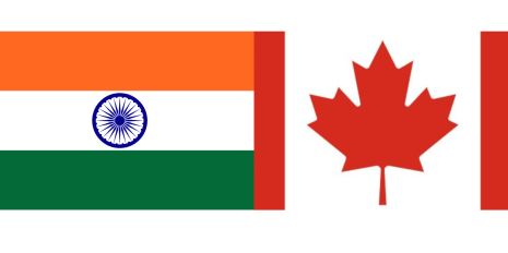 India-canada flags