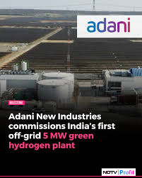 Adani New Industries commissions 5 MWGreen hydrogen plant